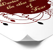 Poster Citation inspirante sur les rêves et le courage (Coin)