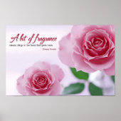 Poster Citation inspirante "Un peu de parfum" (Devant)