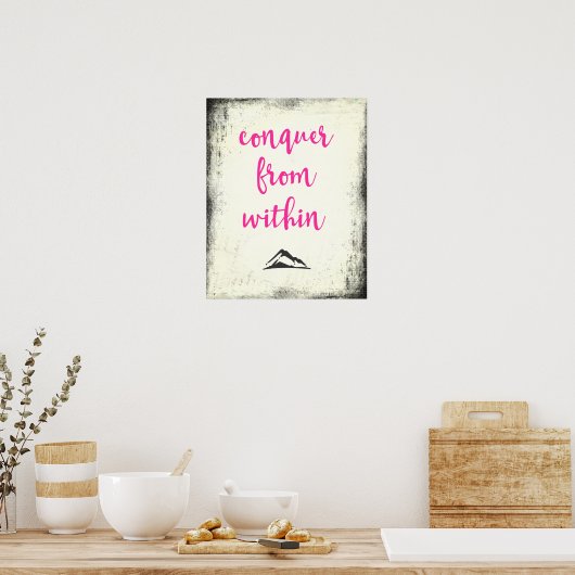 Poster Citation Inspiration Conquer de la typographie (Cuisine)