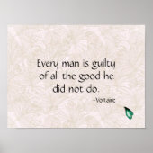 Poster Citation Inspiration Voltaire (Devant)