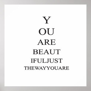 Poster Citation Inspirational Beauty Love