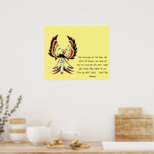 Poster Citation Inspirationnelle Anishinaabe Thunderbird (Cuisine)