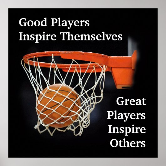 Poster Citation Inspirationnelle Basketball Inspiration J (Devant)