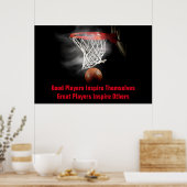 Poster Citation Inspirationnelle Basketball Inspiration J (Cuisine)
