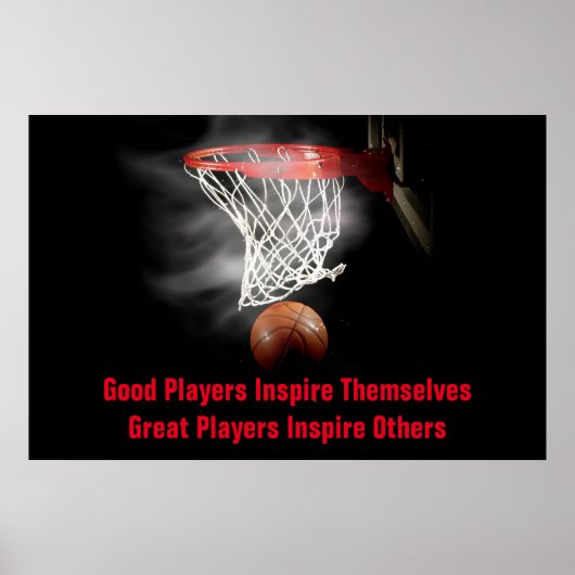 Poster Citation Inspirationnelle Basketball Inspiration J (Devant)