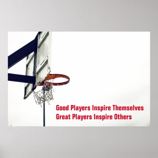 Poster Citation Inspirationnelle Basketball Inspiration J (Devant)