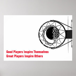 Poster Citation Inspirationnelle Basketball Inspiration J