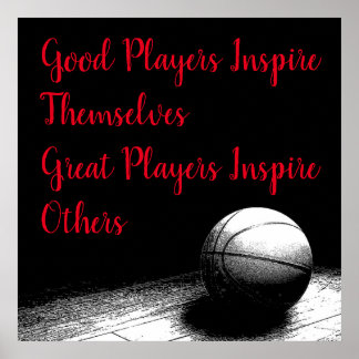 Poster Citation Inspirationnelle Basketball Inspiration J