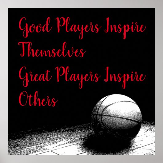 Poster Citation Inspirationnelle Basketball Inspiration J (Devant)