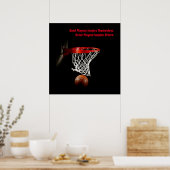 Poster Citation Inspirationnelle Basketball Inspiration J (Cuisine)