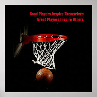 Poster Citation Inspirationnelle Basketball Inspiration J