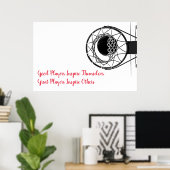 Poster Citation Inspirationnelle Basketball Inspiration J (Bureau à domicile)