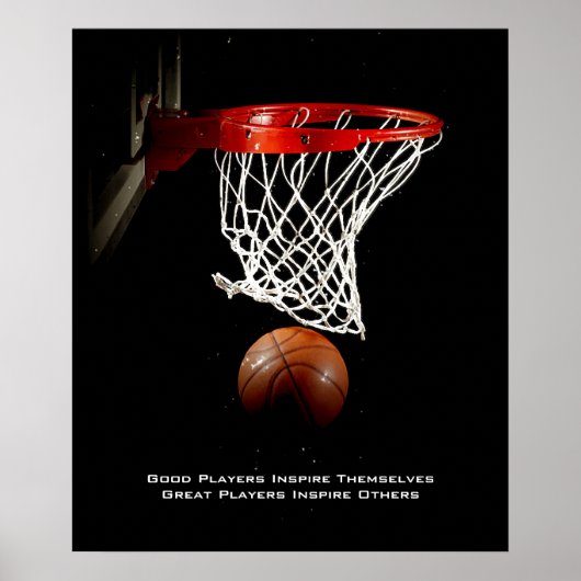 Poster Citation Inspirationnelle Basketball Inspiration J (Devant)