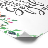 Poster Citation Inspirationnelle, boho, Aujourd'hui est u (Coin)