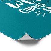 Poster Citation Inspirationnelle Bon Sourire Changer le m (Coin)