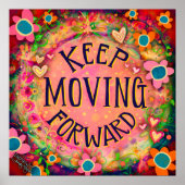 Poster Citation Inspirationnelle Continuer à progresser (Devant)