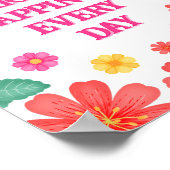 Poster Citation Inspirationnelle Créez votre propre flora (Coin)