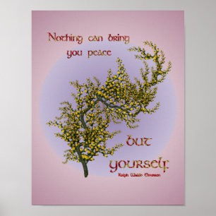 Poster Citation Inspirationnelle de la paix intérieure