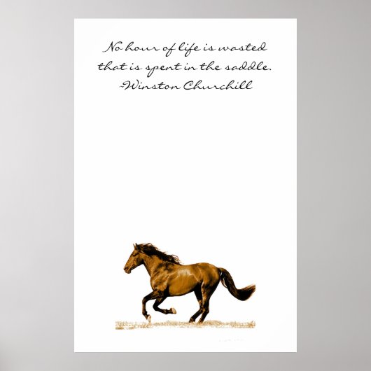 Poster Citation Inspirationnelle du Cheval (Devant)