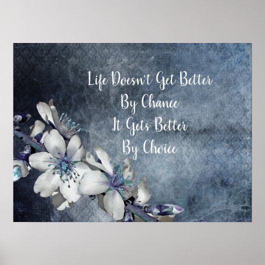 Poster Citation Inspirationnelle et Motivationnelle Blanc (Devant)