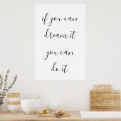 Poster Citation Inspirationnelle et Motivative pour (Cuisine)