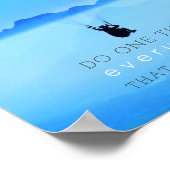 Poster Citation Inspirationnelle Faire Une Chose Parapent (Coin)