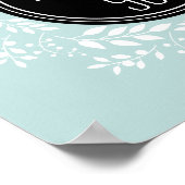 Poster Citation Inspirationnelle Fille Monnaie Bleue Flor (Coin)