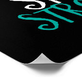 Poster Citation Inspirationnelle Garder le calme Rester f (Coin)