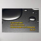 Poster Citation Inspirationnelle Lao Tseu "Intelligence" (Devant)