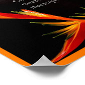 Poster Citation Inspirationnelle Oiseau du Paradis Élégan (Coin)