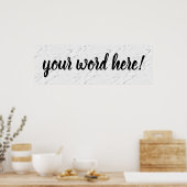 Poster Citation Inspirationnelle Parole de l'année (Cuisine)