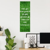 Poster Citation Inspirationnelle Pour L'Anxiété (Bureau à domicile)