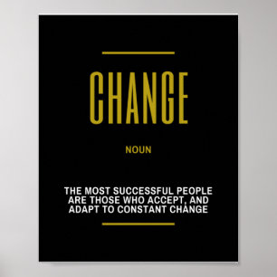 Poster Citation Inspirationnelle Sur Le Changement