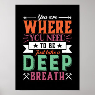 Poster Citation Inspirationnelle Vous Êtes Là Où Vous Dev