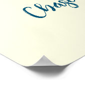 Poster Citation inspirée de Blue Seahorse sur les rêves (Coin)