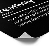 Poster Citation inspirée de la créativité (Coin)