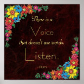 Poster Citation inspirée de Rumi (Devant)