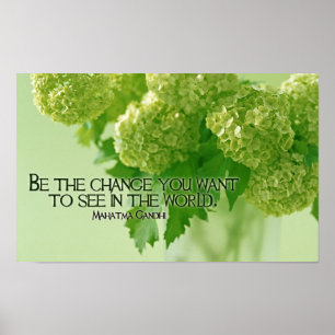 Poster Citation inspirée par Mahatma Gandhi