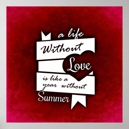 Poster Citation inspirée sur l'amour sur un Arrière - pla (Devant)