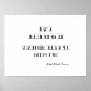 Poster Citation inspirée vintage d'Emerson
