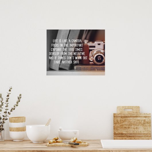 Poster Citation : La vie est comme une caméra (Cuisine)