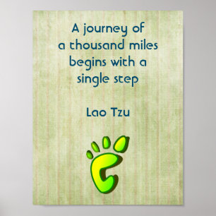 Poster Citation Lao Tzu Inspirationnelle