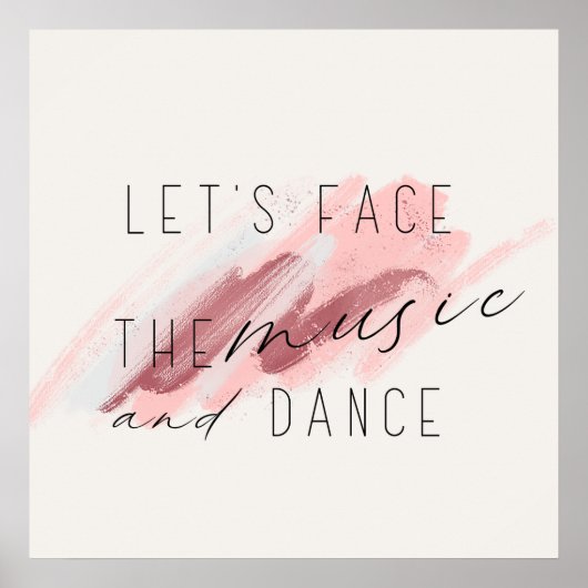 Poster Citation Let's Face The Music and Dance (Devant)