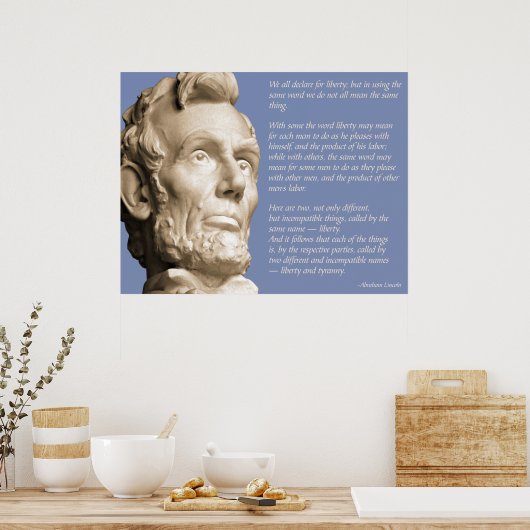 Poster Citation Liberté et Tyrannie (Cuisine)