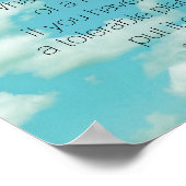 Poster citation littéraire de Thoreau sur la nature (Coin)