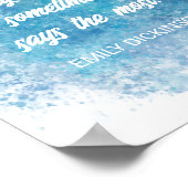 Poster Citation littéraire d'Emily Dickinson sur l'aquare (Coin)