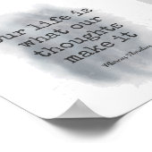 Poster citation littéraire motivationnelle peinture desig (Coin)