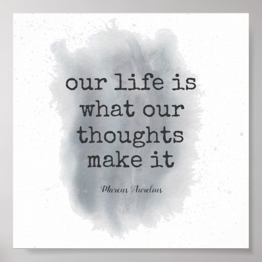 Poster citation littéraire motivationnelle peinture desig (Devant)