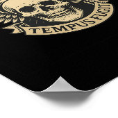 Poster Citation Long S De Memento Mori Tempus Fugit Latin (Coin)