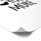 Poster Citation Love You More Style Classique Intemporel (Coin)
